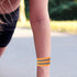 Sosoport 4pcs Reflective Wrist Strap, Elastic Webbing Ankle Strap for Night Run Clothing