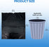 Haenaeg Commode 1.6 Commode 40 Liners, Portable Toilet Replacement Bags, Tear-Resistant with Handles, Double-layer mil