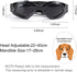 Puppy Dog UV Glasses with Adjustable Strap, Anti-Fog & Windproof Foldable Pet Sunglasses for Dogs