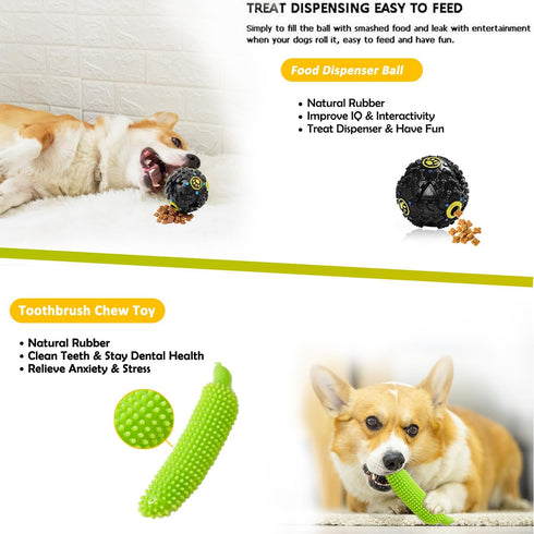 Dog Puppy Toys 23 Pack - Puppy Chew Toys for Fun and Teeth Cleaning - Squeak Toys and Tug of War Toys
