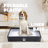 23 x15 MEEXPAWS Dog Pee Pad Holder Tray Foldable, Puppy Pad Holder Liner Base High Side, Dog Litter Box Indoor