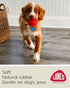 Small Ball Dog Toy - 100% Natural Rubber (Latex) - Soft Squeaky Toy for Small Dogs - Set of 2 Pink