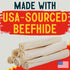Canine Chews 10-11" Dog Rawhide Retriever Rolls - 100% USA-Sourced Natural Beef Raw Hide Bones for Large Dogs (20 Pack)