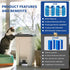 6-Pack 50% Refill Bags, Longer Length, More Capacity, Additional Odor-Inhibiting EVOH Material, Compatible With Most