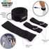 Resistance Bands Set (12 Piece) - Includes Door Anchor, Ankle, Wrist Strap, Exercise Guide and Carrying Bag
