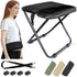 COMELY Camping Stool Portable Chair: All-Terrain Folding Carrying Pocket Stool, 4 Anti-Sink