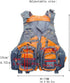 Multifunctional Kayak Life Jackets for Adults, Fishing, Multi Pocket Portable Detachable Clothing with Breathable