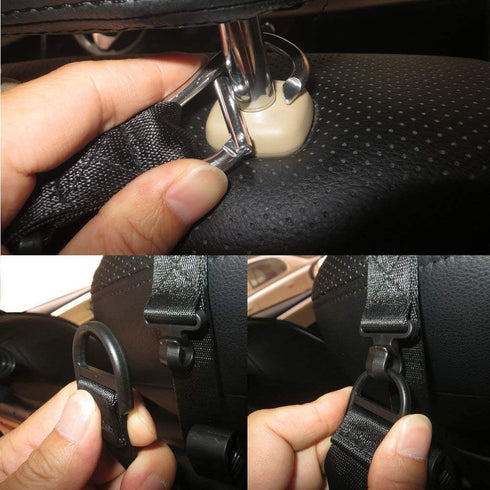 1 Pair Vehicle Headrest Gun Rack for Car Seat, Sling for Shotguns, Rifles, Bows, Fishing Poles, and More