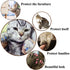 100pcs 5 VICTHY Cat Nail Caps, Medium Size Colors, with Glue and Applicators, Natural Vinyl Resin, Long-lasting