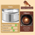 Bird Cage Feeder, 40oz Stainless Steel Food Water Bowl with Clamp for Small Animals