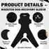 ROZKITCH Dog Surgery Recovery Sleeve for Rear Right Left Leg, Wound Elbow Brace Protector, Black 2XL