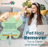 Pet Hair Remover Roller with Self-Cleaning Base, Efficient for Cleaning Clothes, Furniture, Sofa, Carpet, and More