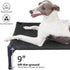 Pettycare Heavy Duty Elevated Outdoor Dog Bed for Large Dogs XL, Waterproof Cooling Bed with Washable Teslin Mesh