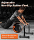 Push Up Bar, 12 Inch High Non-Slip Parallettes Bars & Dip Bars with Foam Handles for Strength Training