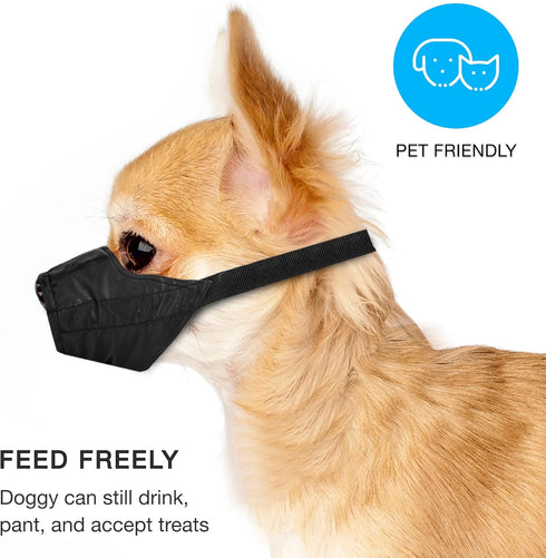 Safety Muzzle, Breathable Nylon Cloth, XXS