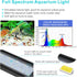 hygger 9W Full Spectrum Aquarium Light, Aluminum Alloy Shell, Extendable Brackets, White Blue Red LEDs for Freshwater