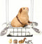 Rat Bed Platform with Blanket, Small Animal Bed Mat, Metal Cage Accessory,