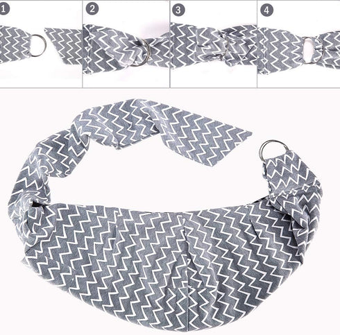 FDJASGY Small Pet Sling Carrier - Hands Free Reversible Tote Bag with Pocket Safety Belt for Dog Cat Outdoor Travel