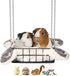 Hammock, Chinchillas Rat Bed Platform with Blanket, Small Animal Bed Mat, Metal Cage Accessory, Small Pet Animal Rest