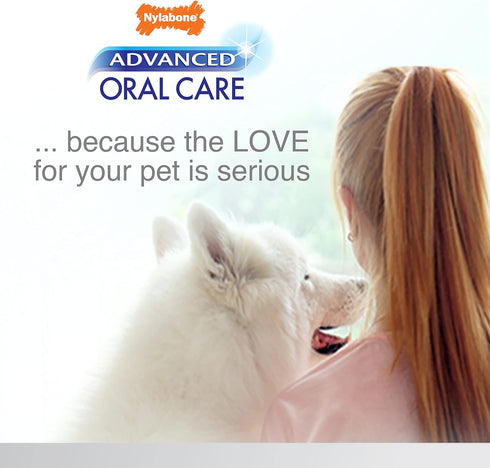 Nylabone Advanced Oral Care Natural Dog Dental Kit, Peanut Flavor, 2.5 oz.