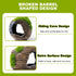 Betta Broken Barrel Decor Fish Tank Accessories, Resin Fish Hide Cave for Aquarium Decoration (Small)
