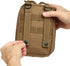 First Aid Molle Pouch - Heavy Duty IFAK Medical Pouch for Military Use, EMTs, Law Enforcement, Camping, and Hiking