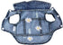 Pet Clothes Denim Dog Costume, Summer Cowboy Vest, Daisy Shirt Jeans Jacket for Chihuahua Yorkies XXL.