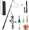 Flirt Pole for Dogs, Interactive Tug-of-War Toy, Adjustable Length for Outdoor Exercise & Training