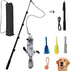 Flirt Pole for Dogs, Interactive Tug-of-War Toy, Adjustable Length for Outdoor Exercise & Training