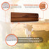 EasyGroomer Deshedding Brush for Dogs & Cats, Natural Mahogany Undercoat Tool for Large & Small Pets