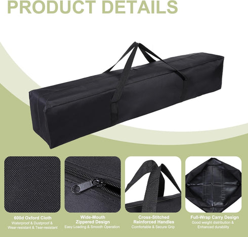 47 8 8 Inch (2 Pack, Camp Chair Replacement Bag, Camping Folding Chair Storage Bag Large Zippered with Handle Strap, x