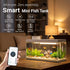1.3 Gal Glass Desktop Fish Tank Kit with Bluetooth App Control - Automatic Feeder, RGB Lighting, Temperature Monitor