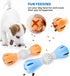 Durable Dog Chew Toy, Natural Rubber Treat Dispensing Puzzle Toy for Small & Medium Breeds Interactive Teething