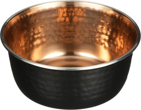Neater Pet Brands Decorative Designer Bowls, Luxury Style Premium Dog and Cat Dishes, Medium, Black Copper