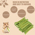 Jwizyotr 30PCS Chinchilla Rabbit Chew Sticks Guinea Pig Chew Toys Bunny Treats Natural Papaya Stems for Hamster Guinea