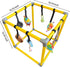 RAOPINGX (L:16.5 16.5 Inch) Puppy Play Gym for Small Breed Dogs, Removable Hanging Toys with Bungee Straps