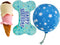 PrimePets Dog Birthday Toys, 3 Pack Plush Crinkle Squeaky Toys, Birthday Party Supplies for Small Medium Large Dogs