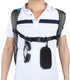 Wisdompro 2 Pack Heavy Duty Adjustable Backpack Chest Straps with 12 Pieces Zipper Pulls - Black