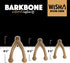 Pet Qwerks Wishbone BarkBone - Nylon Chew Toy for Aggressive Chewers, Bacon Flavor, 8.25"
