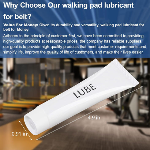 N020001, (2 Pack) Fitness Treadmill Tube of Tread Belt Deck Lube for Spirit Sole Fitness Treadmill, Silicone Lubricant