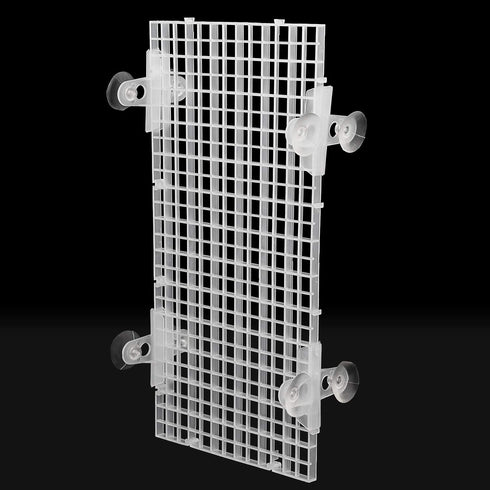 OIIKI 16PCS Aquarium Fish Tank Divider with Suction Cup, Silica Gel Holders for Glass Cover Separating Divider