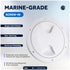 Five Oceans Marine Hatch - Boat Access Round Inspection Deck Plate with Detachable Cover, UV Resistant ABS