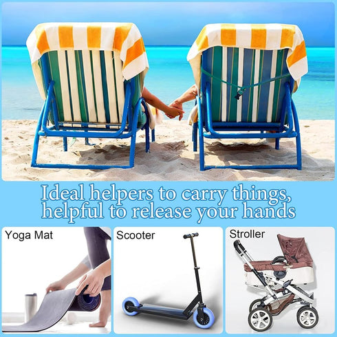 IYWISH 2 Pack Carry Strap for Beach Chair Folding Chair Adjustable Beach Chair Carry Strap Replacement Universal