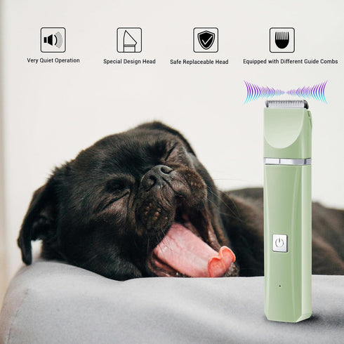 NICECHEF Grinder,4-in-1 Dog Cat Hair Clippers Grooming Kit with Nail Electric pet Clippers for Dogs,Low Noise USB