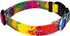 Country Brook Petz Deluxe Paint Splatter Dog Collar - Made in The U.S.A., Groovy Collection (1 Inch, Large)