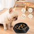 UPSKY Slow Feeder Dog Puzzle Bowl, Interactive Non-Slide Lick Treat Bowl for Small Medium Dogs, Black