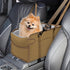 Portable Dog Car Seat for Small Dogs - Adjustable Safety Leash, Washable