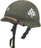 WW2 US Army M1 Helmet, Metal Steel Shell Replica, WW2 Gear, Uniform with Net/Canvas Chin Strap, DIY Painting