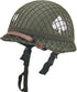 WW2 US Army M1 Helmet, Metal Steel Shell Replica, WW2 Gear, Uniform with Net/Canvas Chin Strap, DIY Painting