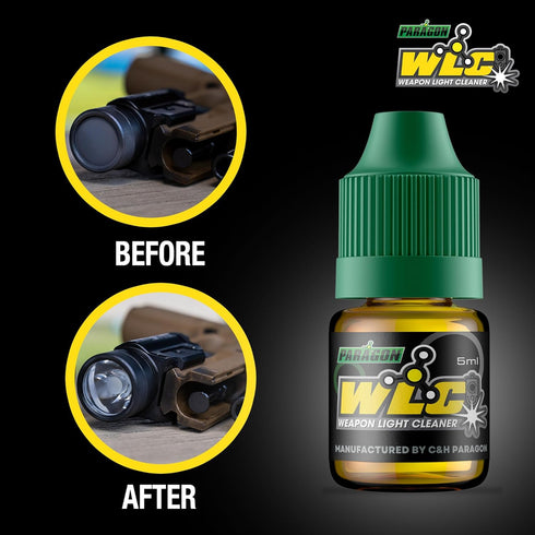 C+H Paragon WLC Tactical Flashlight Cleaner Wipes - Restore Your Weapon Light Performance